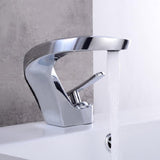 Modern Creative Bathroom Sink Faucet Single Handle One-Hole Sink Faucet Brass