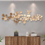 Geometric Gold Iron Wall Art for Modern Home Decor