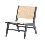 5Pcs Rustic Rattan Aluminum Outdoor Patio Lounge Chair Set Round Coffee Table & Stool
