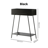 Green Rectangular 2-Tier Plant Stand Indoors Display Shelf Storage Shelving Metal