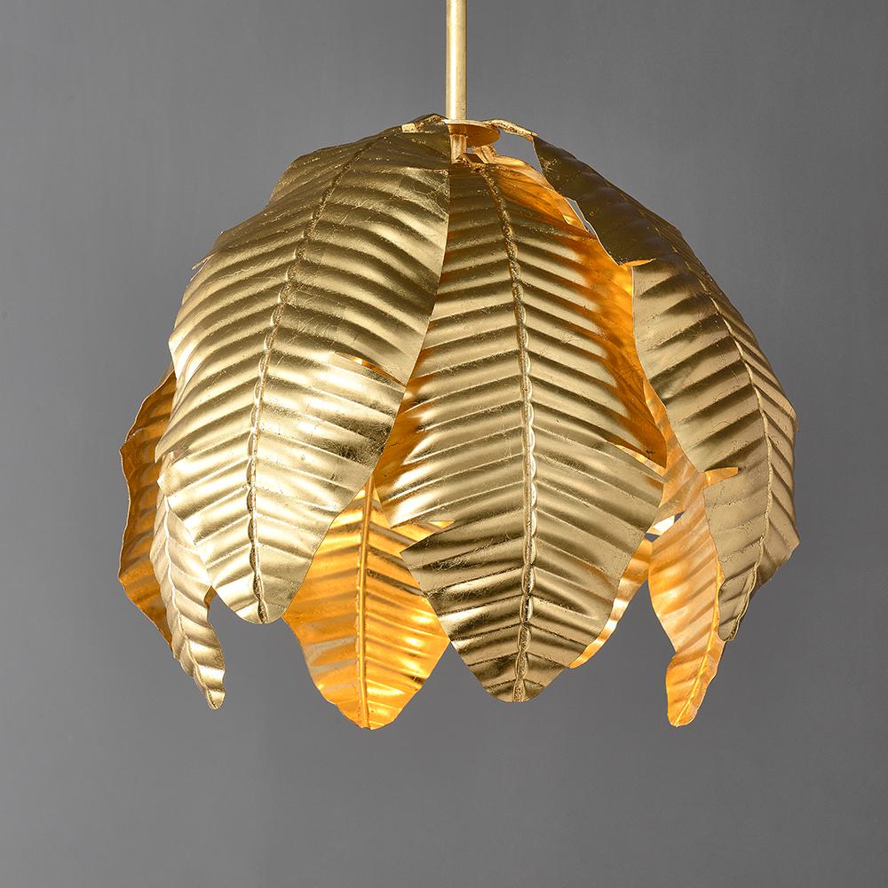 Glam Gold Leaf Chandelier Metal Leaves Pendant Light Lamp Fixture Living Room Bedroom