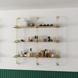 3-Tier Luxury Floating Shelves Wooden Wall Shelf Wall Mounted Shelves