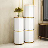 Shoes Storage Furniture Storage Cabinets Storage White&Gold 3-Door 9 Pairs Shoes