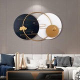 Modern Geometric Patterns Metal Wall Hanging Decor Chinese Art