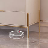Minimalist Light Khaki Buffet Tempered Glass Doors & Shelf Sideboard Tray Wine Rack