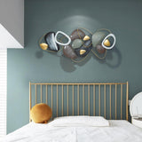Luxury Creative Metal Stone Decor Modern Wall Decor 53.1"L x 25.5"H