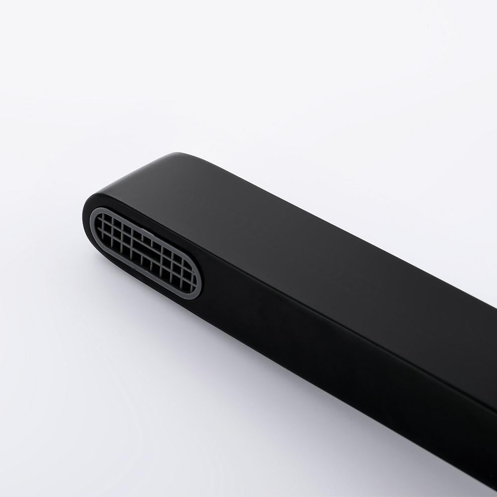 Modern Black Single Hole Bathroom Sink Faucet Intelligence Temperature Digital Display