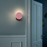 Modern Pink Wall Sconce 1-Light Decor Terrazzo Wall Light for Bedroom