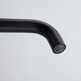 Melro Modern Wall Mounted Cross Handles Brass Bathroom Washing Sink Faucet in Matte Black