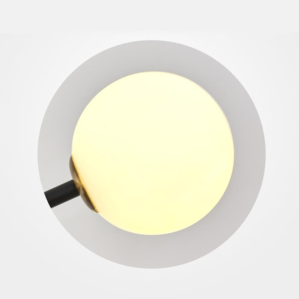 Moderner 12-Licht-Sputnik-Kronleuchter mit warmem Licht in Schwarz und Gold