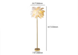 Pink Feather Gold Floor Lamp Unique Tree Standing Lamp