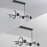 Minimalist Round Lamps Sputnik Kitchen Island Light in Black & Gold