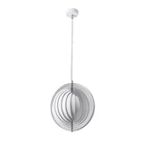 Rotatable Modern 1-Light Globe Metal Pendant Light White Color