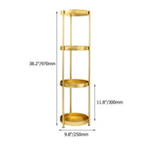 4-Tier Modern Free-Standing Bathroom Shelf in Gold