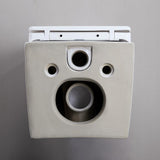 Wall Hung Toilet with In-Wall Tank and Carrier System Elongated 1.1/1.6 GPF Dual Flush in White