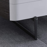 Modern White Lift Top Coffee Table with Storage Stone Top & Carbon Steel Base Extendable-Richsoul-Coffee Tables,Furniture,Living Room Furniture