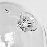 Black Pendant Light Minimalist Glass Globe LED 3-Light for Dining Room