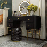 Modern Executive Desk with Drawers in White-Desks,Furniture,Office Furniture