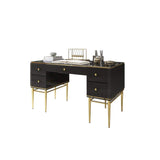Modern Executive Desk with Drawers in White-Desks,Furniture,Office Furniture