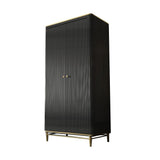 78.7" Modern Light Luxurious Style Wardrobe with Multi-storage in White