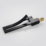 Single Handle Single Hole Bathroom Sink Faucet with Waterfall Spout in Chrome Brass