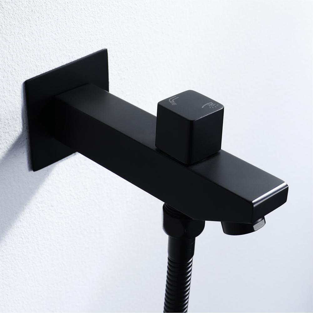 Wall-Mounted 23" Thermostatic Shower System in Gold 4 Functions
