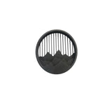 Outdoor Flush Mounted Wall Lighting Sconces LED Circle Layered Mountain Pattern
