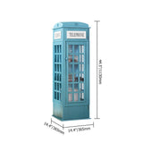 Phone Booth-Shaped Retro Kid's Bookcase England Style