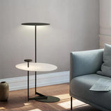 Modern Floor Lamp with Shelf Novelty Design Black Standing Lamp Foot Switch