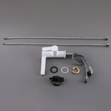 Modern Black Single Hole Bathroom Sink Faucet Intelligence Temperature Digital Display