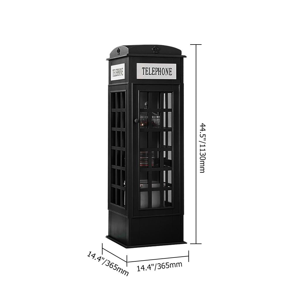 Phone Booth-Shaped Retro Kid's Bookcase England Style