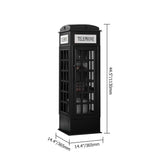 Phone Booth-Shaped Retro Kid's Bookcase England Style