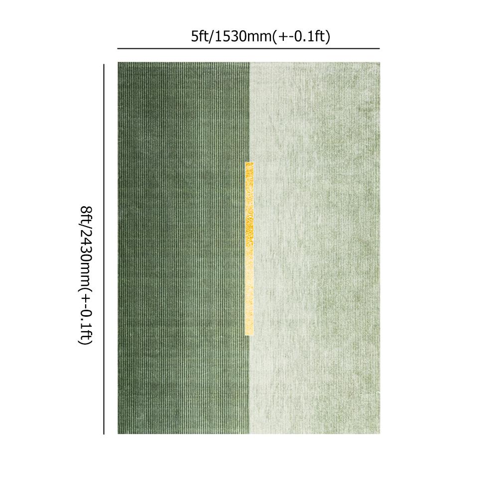 5' x 8' Rectangle Geomatric Contemporary Multipurpose Green Area Rug