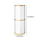 Shoes Storage Furniture Storage Cabinets Storage White&Gold 3-Door 9 Pairs Shoes