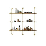 3-Tier Luxury Floating Shelves Wooden Wall Shelf Wall Mounted Shelves