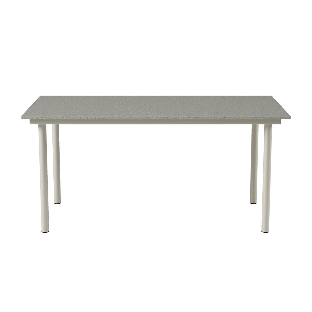 7 Pieces Modern Outdoor Dining Set Rectangle Marble Top Table Chair Gray