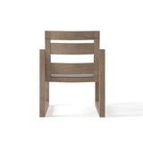 7 Pieces Modern Outdoor Dining Set with Rectangle Teak Wood Table and Chair in Natural
