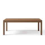 7 Pieces Outdoor Dining Set For 6 with Rectangle Table & Rope Woven Armchair in Natural