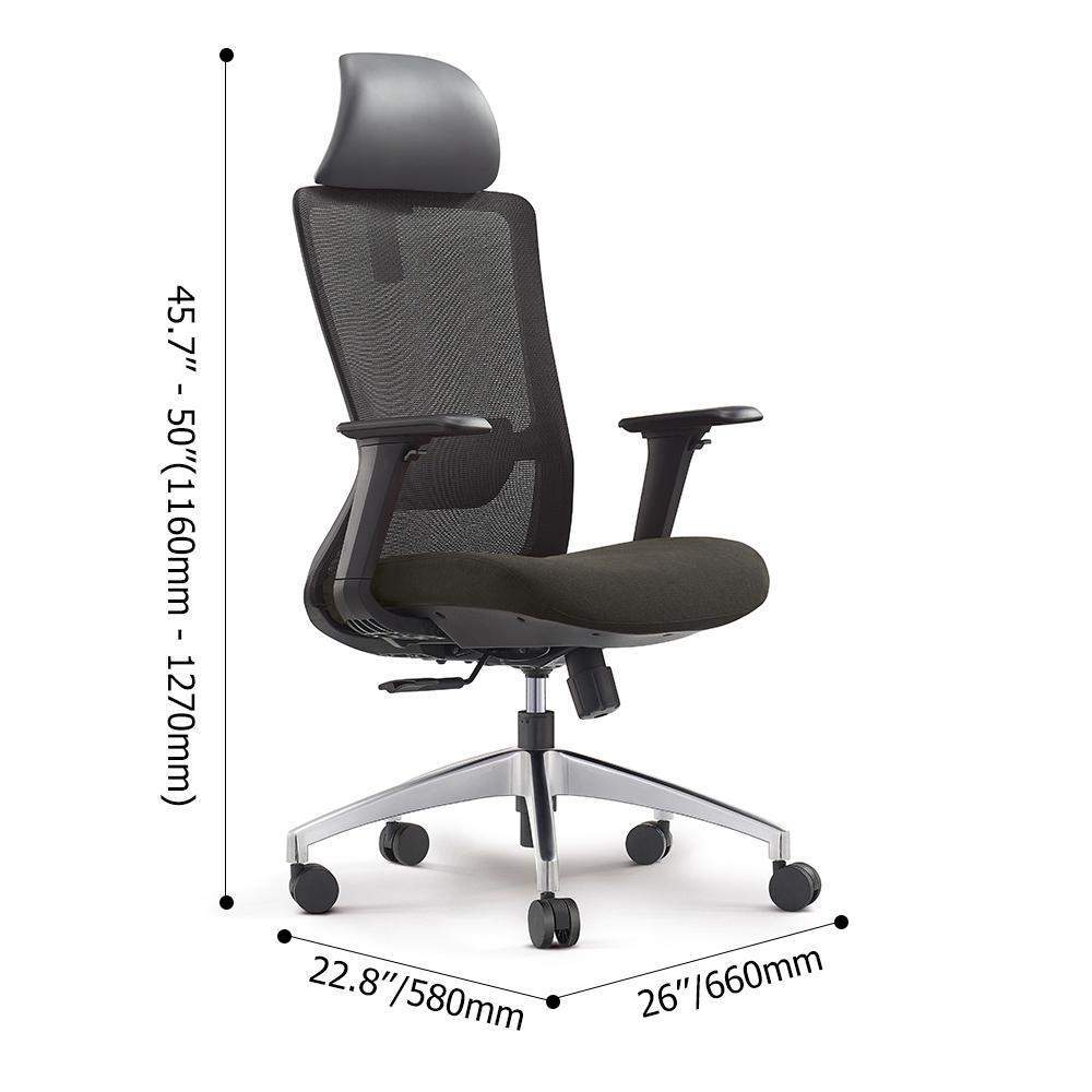 Modern Blue Mesh Office Chair with Swivel & Adjustable Height Back-Furniture,Office Chairs,Office Furniture