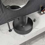 Contemporary Gold Round Stainless Steel Vessel Sink Luxury Wash Sink