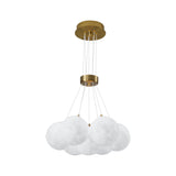 Modern Linear LED 7-Light 3D PLA Lampshade Pendant Light