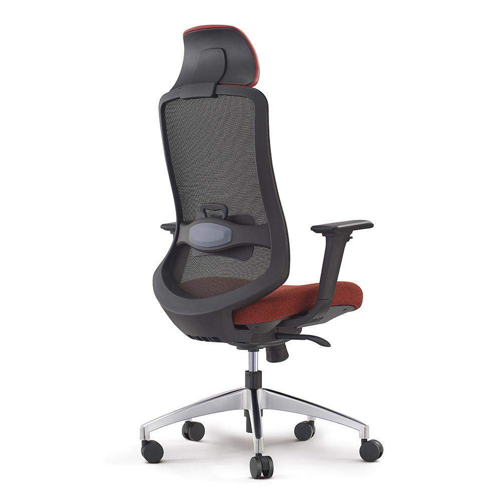 Contemporary Light Gray Mesh Swivel Office Chair with High Back & Adjustable Height-Furniture,Office Chairs,Office Furniture