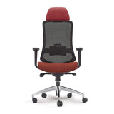 Contemporary Light Gray Mesh Swivel Office Chair with High Back & Adjustable Height-Furniture,Office Chairs,Office Furniture