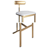 Modern Metal Counter Height Bar Stools with Back Kitchen Chair