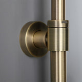 Traditional Rainfall Exposed Shower Fixture with Tub Spout in Antique Brass