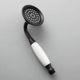 Classic Vintage Bathroom Exposed Rainfall Shower System Handheld Shower Antique Black