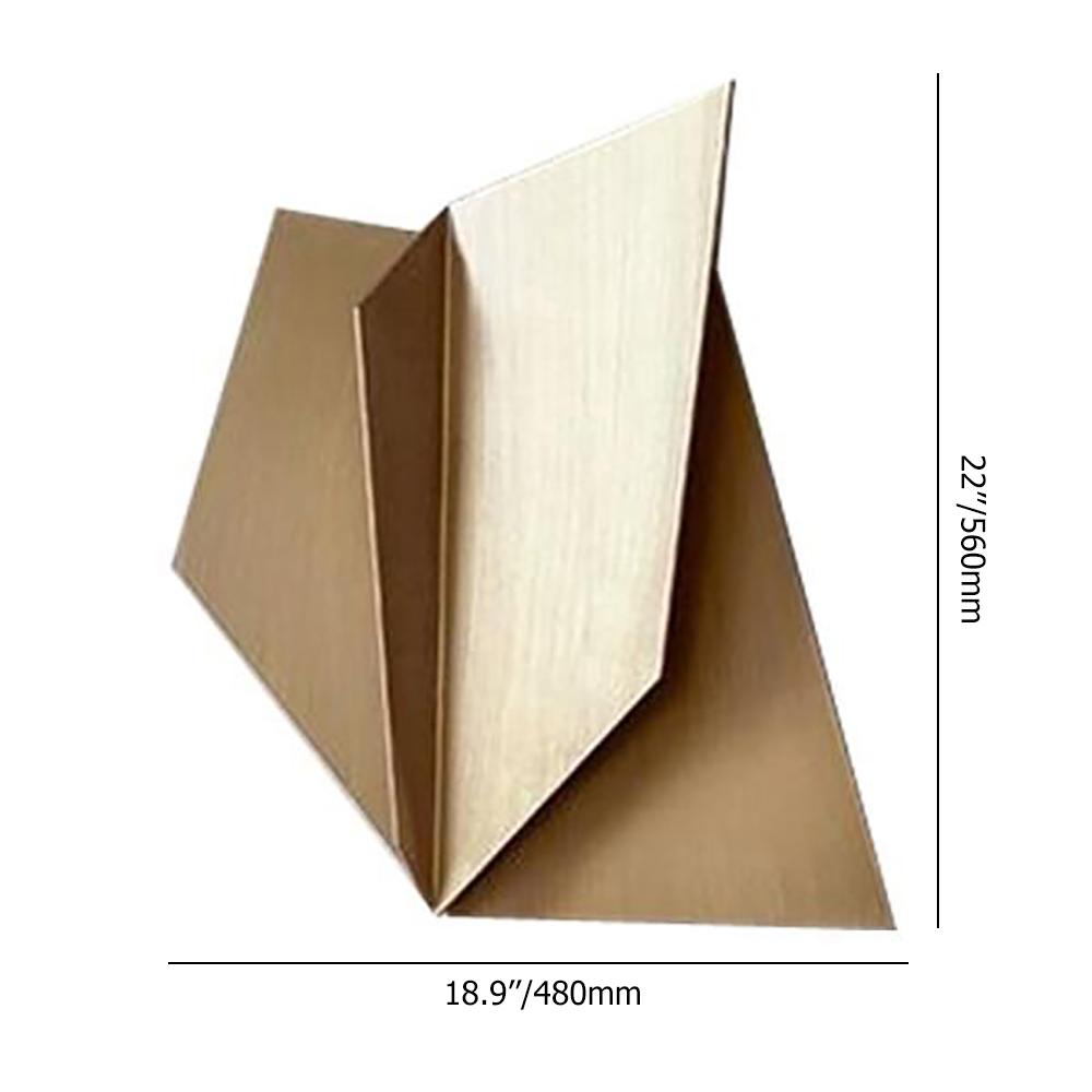 Irregular 3D Abstract Golden Wall Hanging Home Metal Wall Decoration