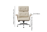 Modern Black Home Office Chair Upholstered Swivel Task Office Chair Height