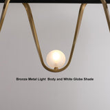 Modern Bronze Linear Island Light Unique Spiral Pendent Light for Dining Room