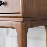 Mid Century Chest Cabinet with 3 Drawers of Ash Wood in Walnut-Wehomz-Cabinets & Chests,Furniture,Living Room Furniture